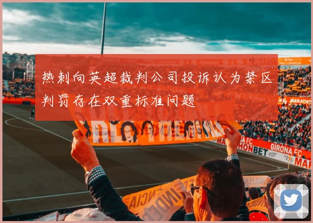 热刺向英超裁判公司投诉认为禁区判罚存在双重标准问题